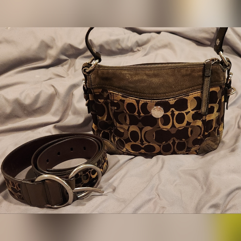 Coach should bag & matching belt.